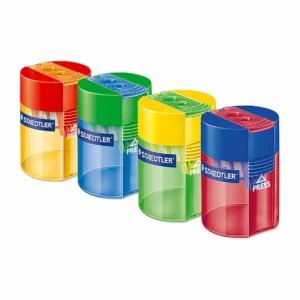 Staedtler Double Hole Tub Sharpener Assorted Colours