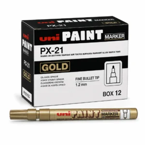 Uni PX21 gold fine paint marker, box 12