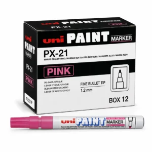 Uni PX21 fine pink paint markers, box 12