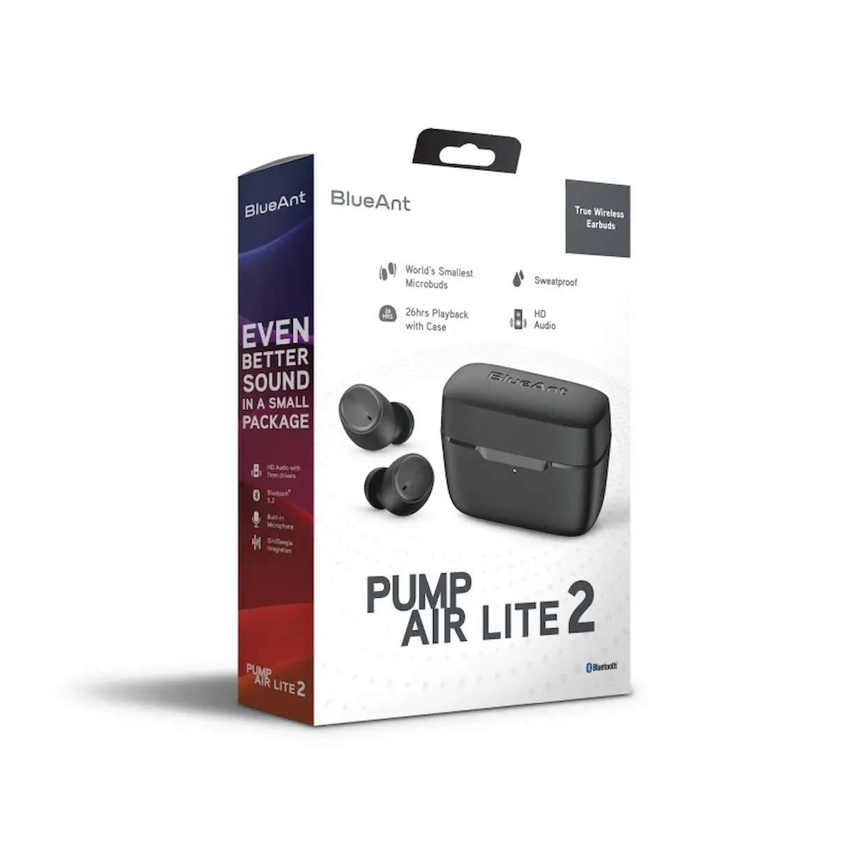 Blue Ant Pump Air Lite2 Earbuds, Black, Boxed