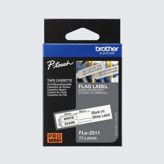 Brother FLe flag labels for cable identification