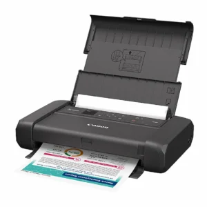 Canon Pixma TR160 Mobile Printer, open, colour printing