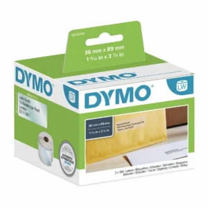 Dymo Labelwriter 36mm x 89mm Clear Labels, 260 Labels