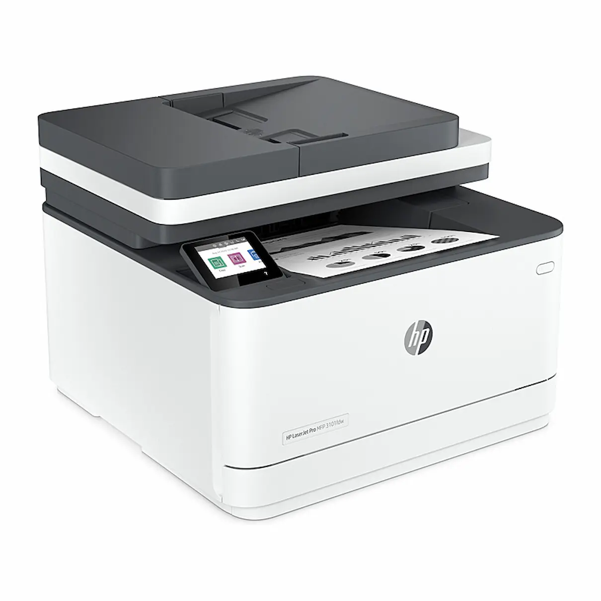 HP Laserjet pro 3101fdw Mono Multi-function Printer, side view