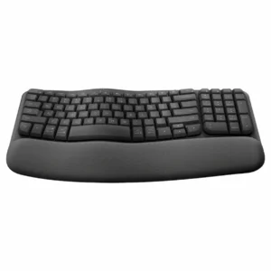 Logitech Wave Keys Wireless Ergonomic Keyboard, Graphite
