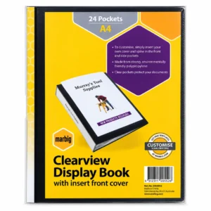 Marbig A4 Clearview Display Book, 24 Pocket