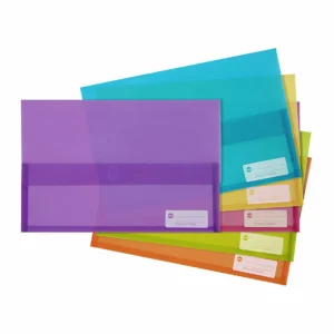 Marbig Polypick Foolscap Document Wallet, Assorted Colours