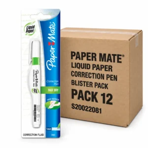 Papermate Correction Pen, Blister Pack, Box 12