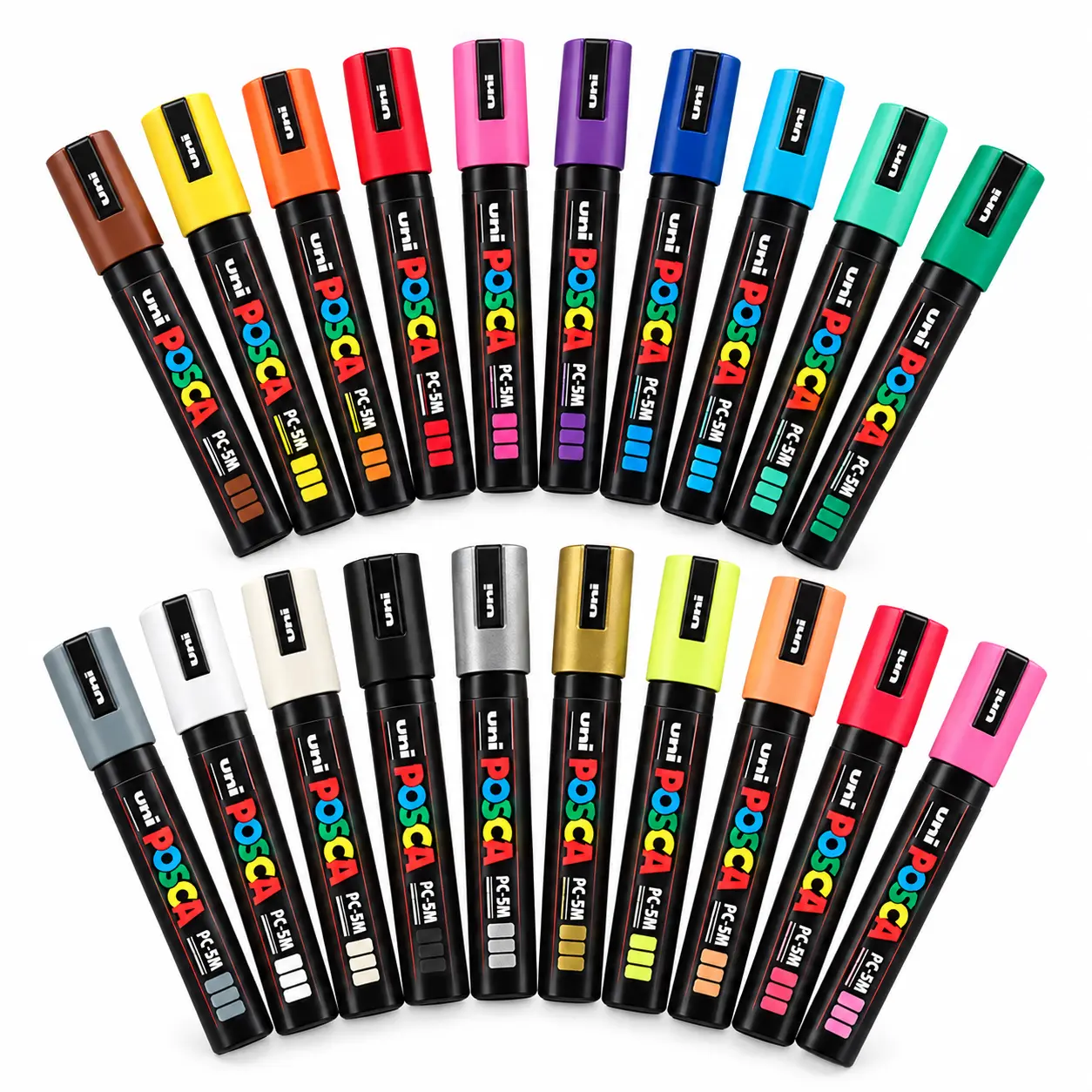 Posca PC5M Paint Markers, 20 piece, colours
