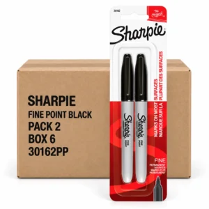 Sharpie Fine Point Permanent Markers, Pack 2, Box 6