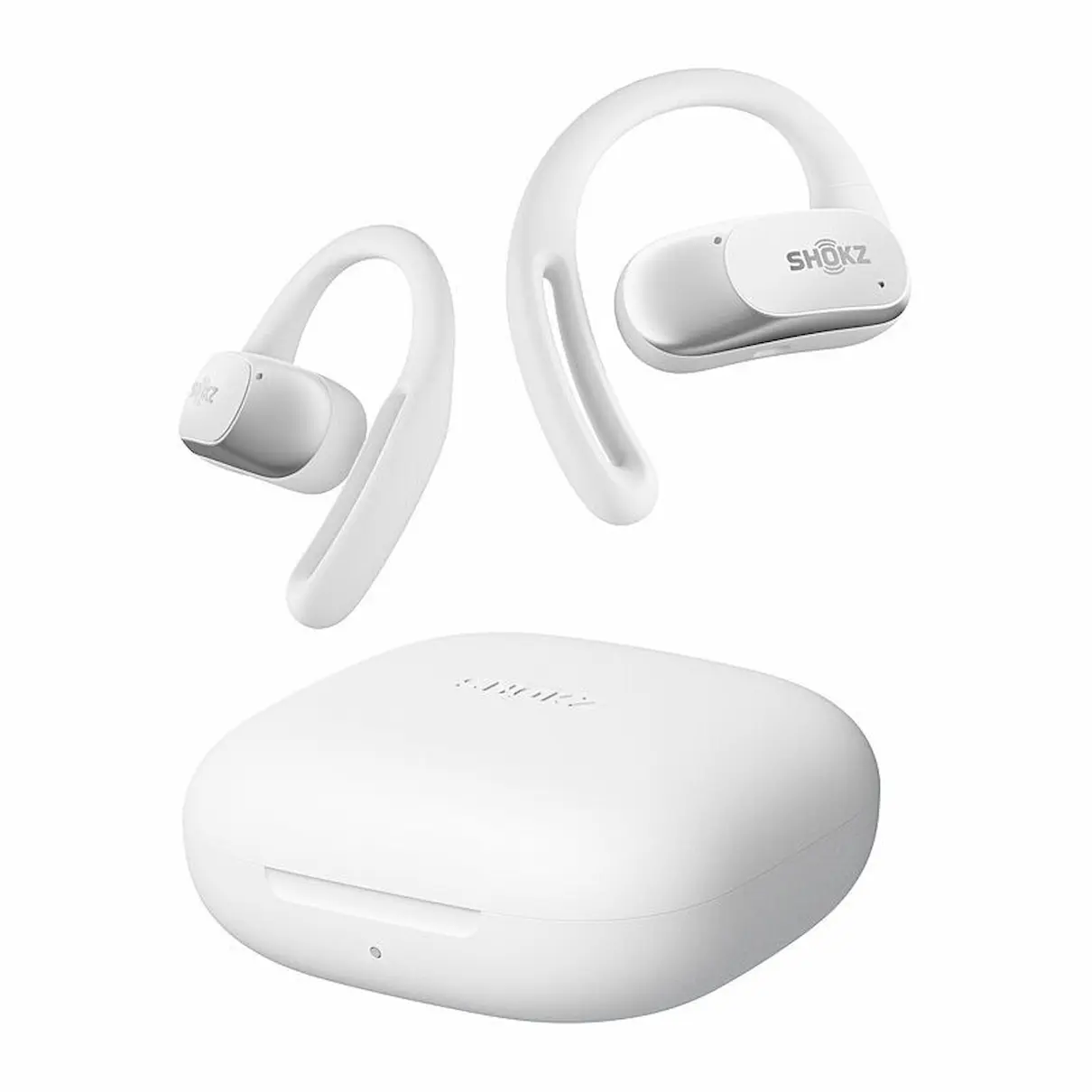 Shokz OpenFit Air Wireless Earbuds, White with case