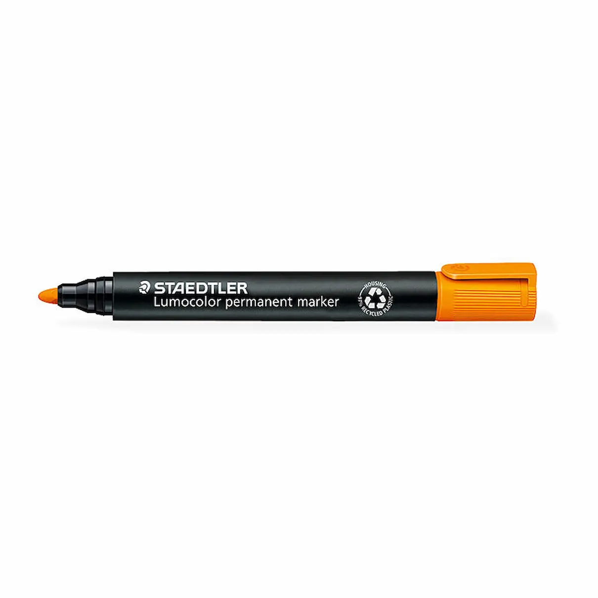 Staedtler 352 Orange Permanent Markers, Bullet Point, Box 10