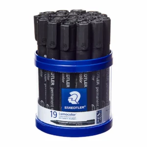 Staedtler 352 Black Permanent Markers, Cup 19