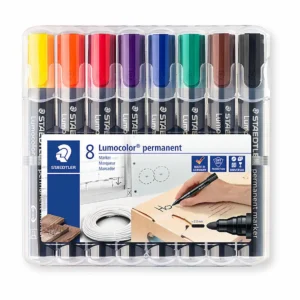 Staedtler 352 Permanent Markers, Assorted Colours, Wallet 8