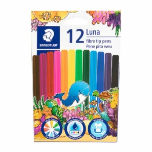 Staedtler Luna Fibre Tip Colouring Markers, pack 12