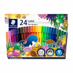 Staedtler Luna Fibre Tip Colouring Markers, pack 24