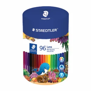 Staedtler Luna Fibre Tip Colouring Markers, tub 96