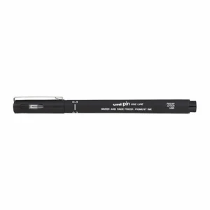 Uni Pin Fineliner 0.3mm Pens, Black, Box 12