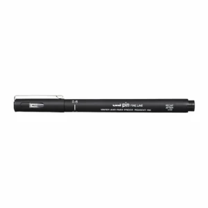Uni Pin Fineliner 0.6mm Black