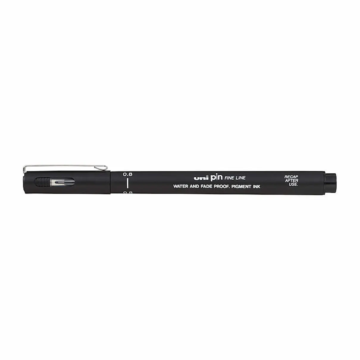 Uni Pin 0.8mm Black Fineliner Pen