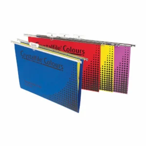 Crystalfile Complete Suspension Files Foolscap Assorted Colours