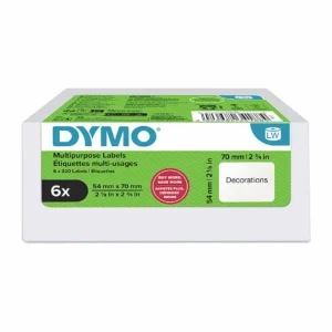 Dymo Labelwriter Labels, 54 x 70mm, Pack 6