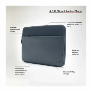 Incase A.R.C. 16 Inch Laptop Sleeve, Navy, info