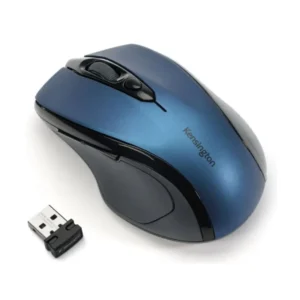 Kensington Pro Fit Wireless Mouse, Blue, side view