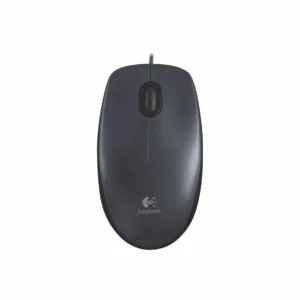 Logitech M90 wired mouse, top view