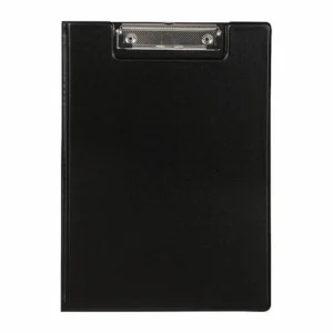 Marbig black A4 clipfolder