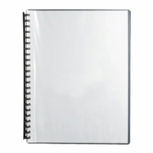 Marbig Display Book Clear Cover, Black