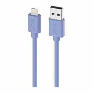 Moki Lightning to USB-A Cable, 1 metre, blue