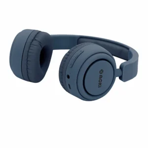 Moki Staple Wireless Headphones, Blue, side view
