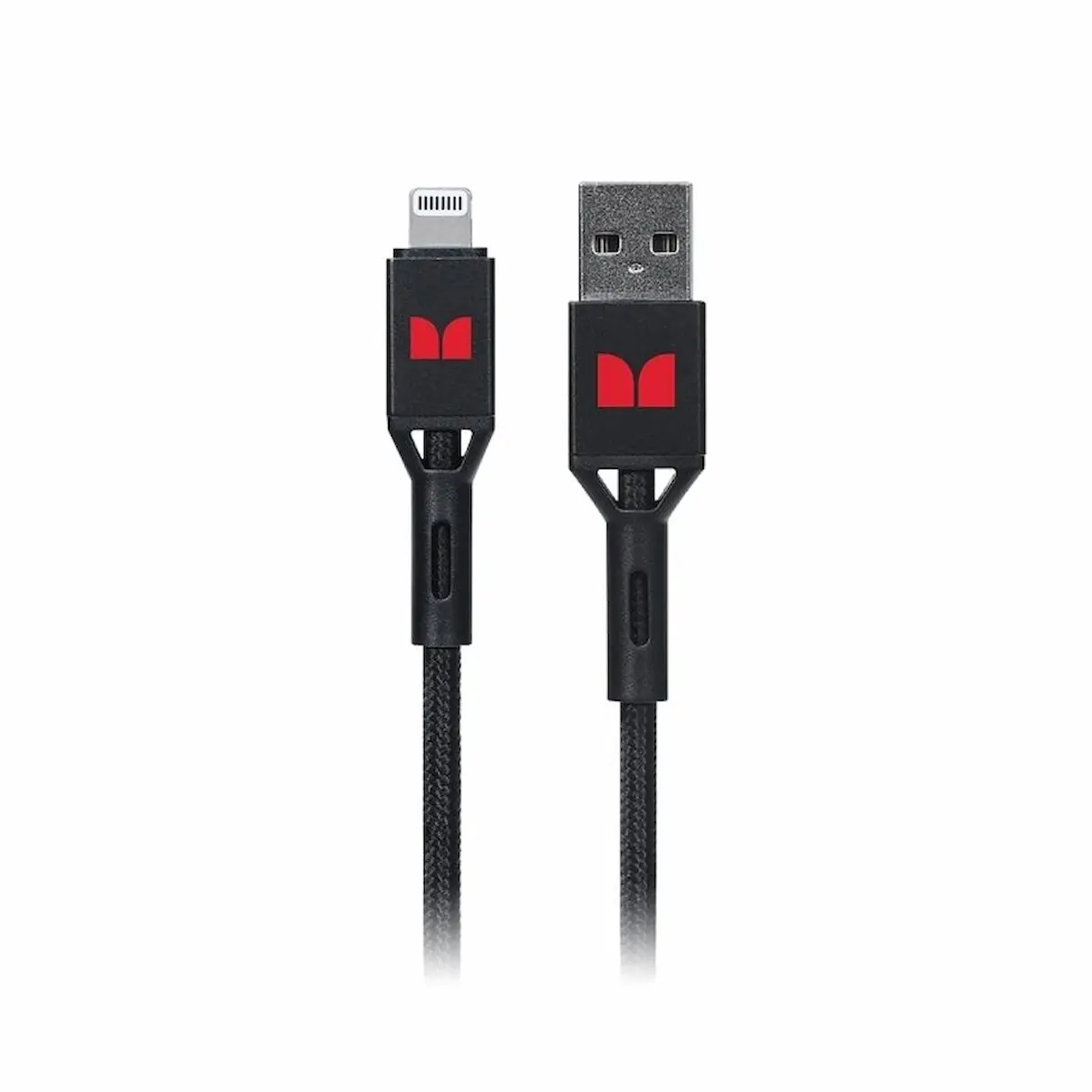 Monster Lightning to USB-A Black 2m Braided Cable
