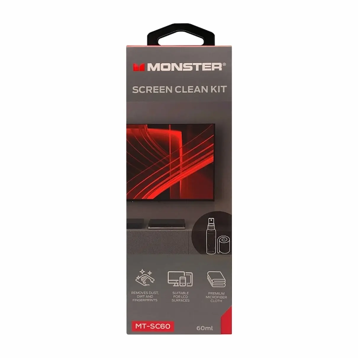 Monster Screen Cleaning Kit, packaged