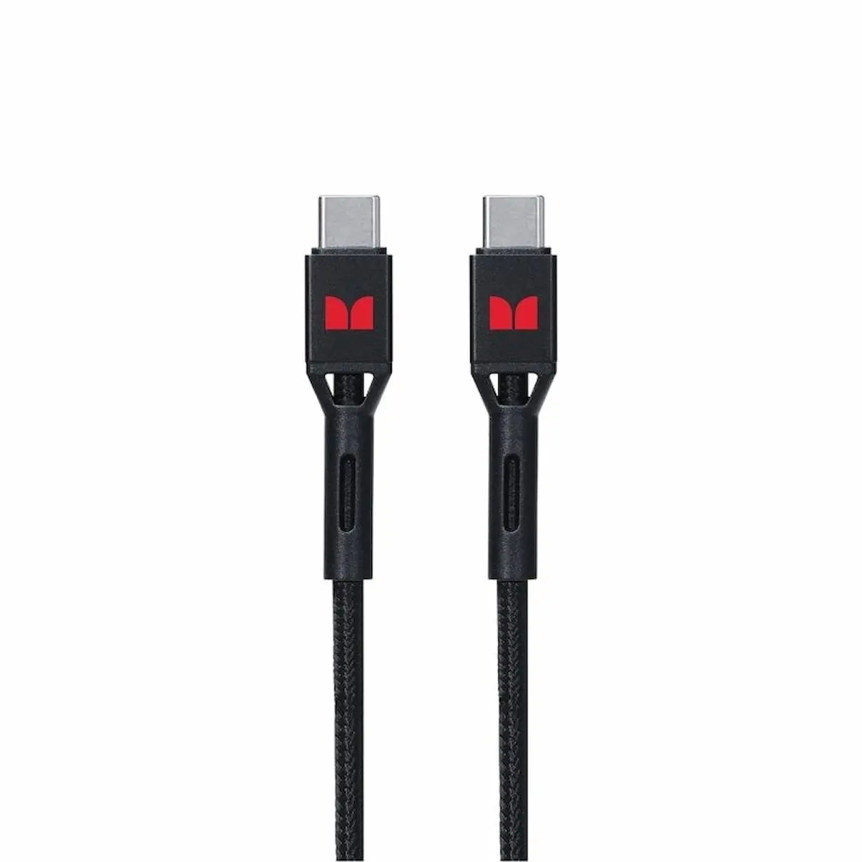 Monster USB-C to USB-C Braided Cable, Black