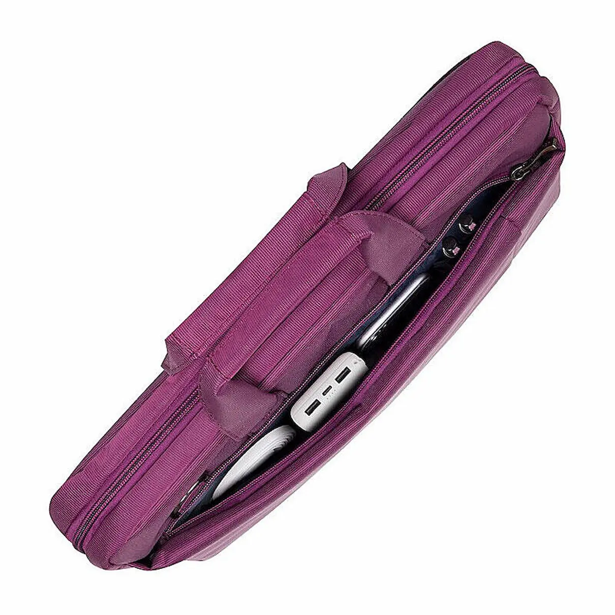 Rivacase 8231 Central Laptop 15.6-Inch Bag, Purple, pockets