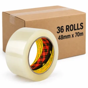 Scotch Clear Packaging Tape Rolls, Box 36