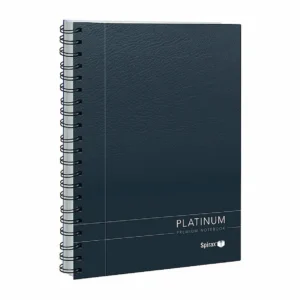 Spirax 401 Platinum Notebook, Black