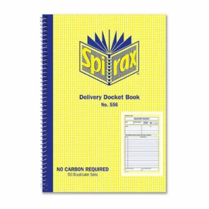 Spirax Delivery Docket Book, No 556