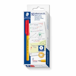 Staedtler 430 Fine Red Pens, Box 10