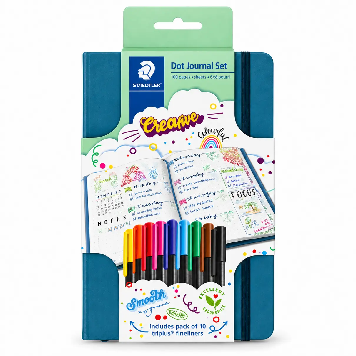 Staedtler Triplus Fineliner and Dot Journal Set